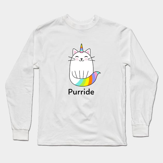 Purride - Cat Pride Long Sleeve T-Shirt by cheesefries